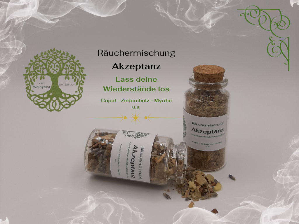 Räuchermischung - Akzeptanz - 25ml Glasflasche mit Korken