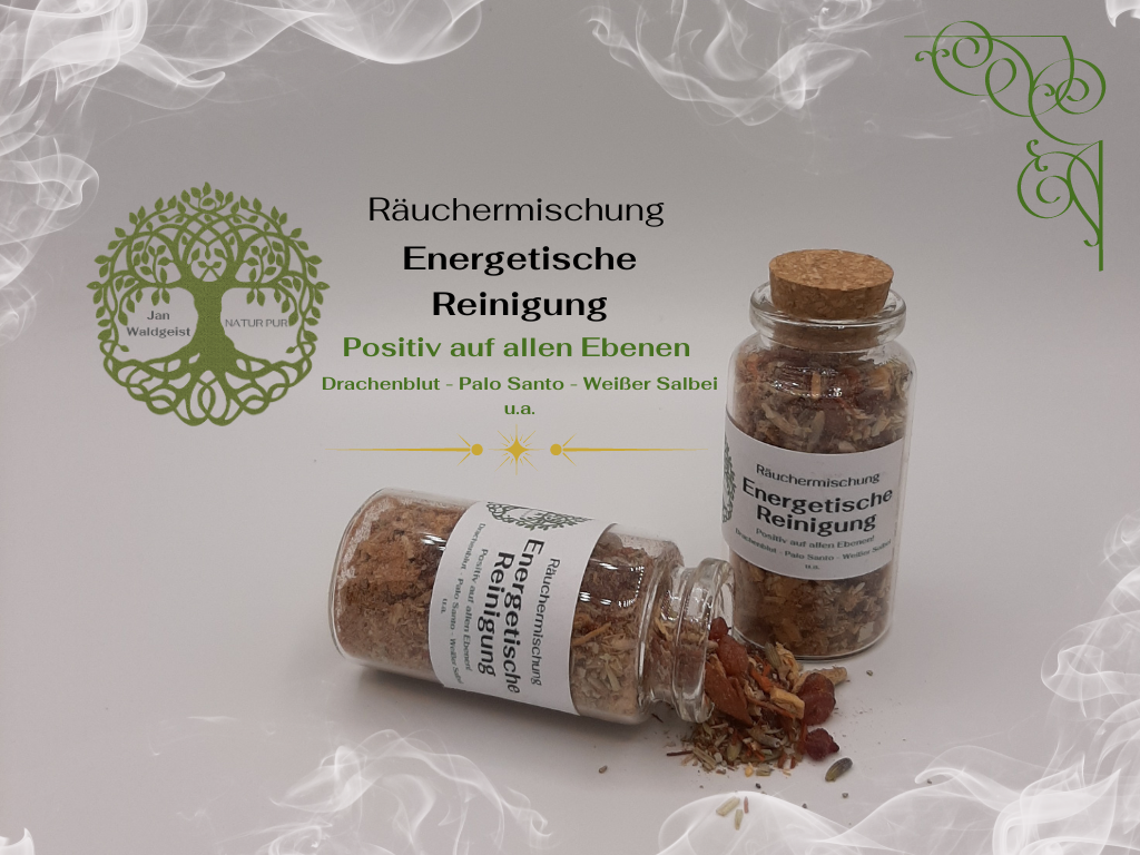 Räuchermischung - Energetische Reinigung - 25ml Glasflasche mit Korken