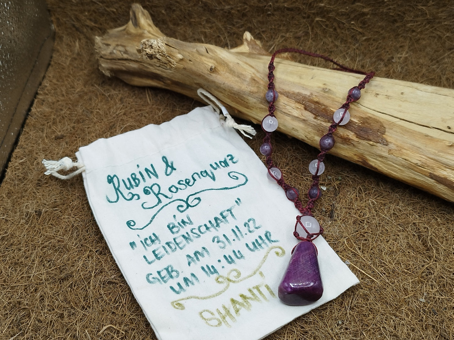 Rubin & Rosenquarz Amulett