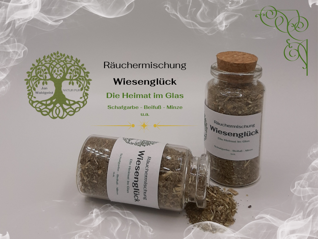 Räuchermischung - Wiesenglück - 25ml Glas mit Korken