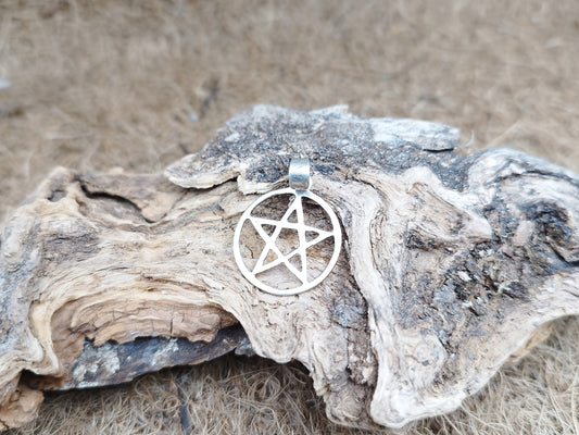 Pentagram Anhänger - Silber